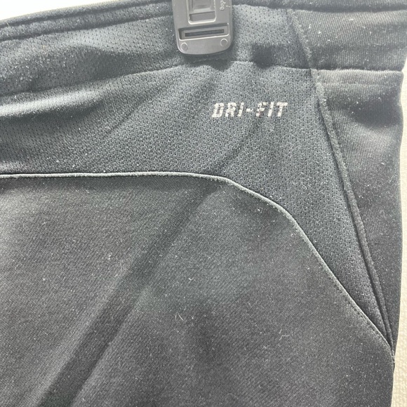 Nike Dri-Fit Sweatpants Joggers Mens L Black Zip Legs Workout Comfy Running 2505 - Picture 9 of 10